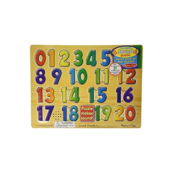 

Развивающая игрушка Melissa&Doug Звуковой пазл Цифры (MD339)