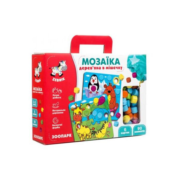 

Развивающая игрушка Vladi Toys Мозаика деревянная Ферма (ZB2002-01)