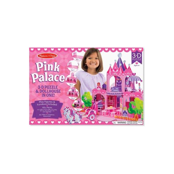 

Пазл Melissa&Doug 3D Розовый замок (MD9462)