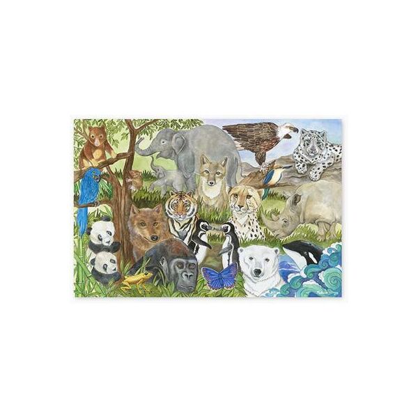 

Пазл Melissa&Doug Мега "Вымирающие виды животных", 48 элементов (MD4437)