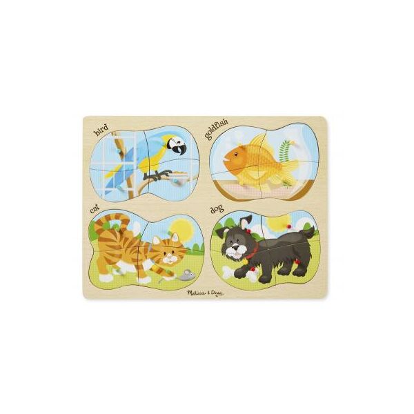 

Пазл Melissa&Doug 4 в 1 Домашние животные (MD9861)