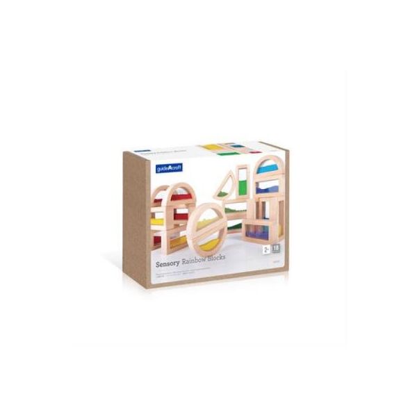 

Игровой набор Guidecraft стандартных блоков Сенсорная радуга 18 эл. (G3020)