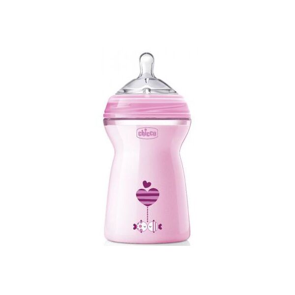 

Бутылочка для кормления Chicco Natural Feeling Color 330 мл 6м+ розовая (80837.11)