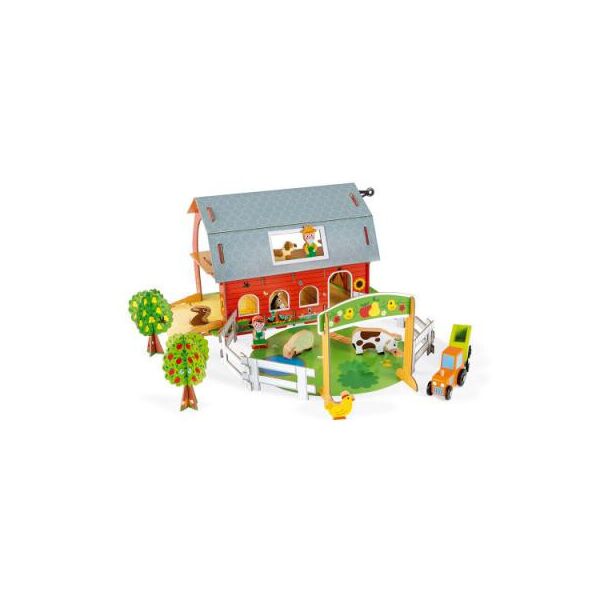 

Игровой набор Janod Ферма с животными 3D (J08577)