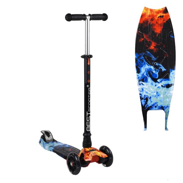 

Самокат MAXI Best Scooter A 25769/779-1517, черный с оранжевым и голубым