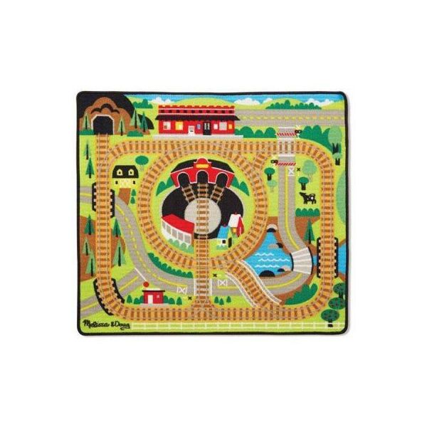

Детский коврик Melissa&Doug Железная дорога с паровозиками (MD19554)
