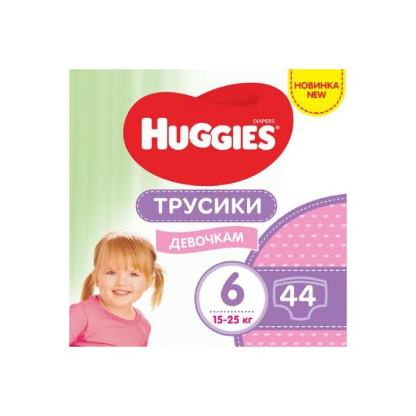 

Подгузник Huggies Pants 6 для девочек (15-25 кг) 44 шт (5029053547664)