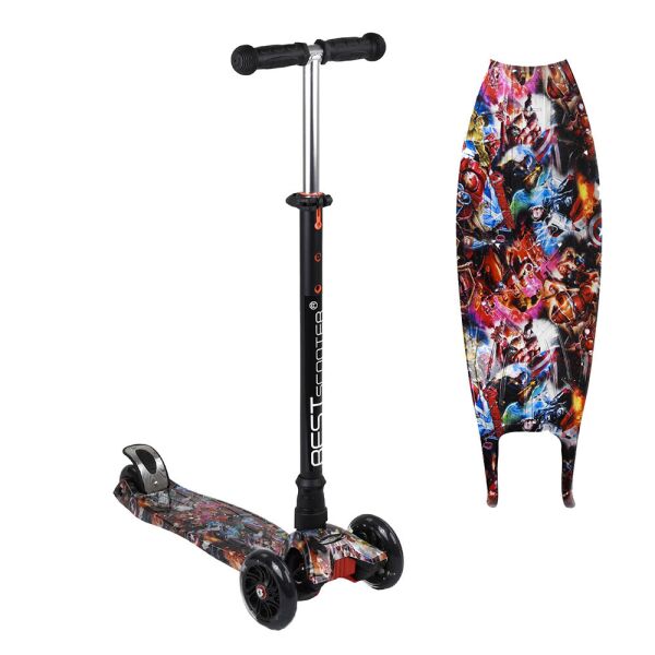 

Самокат MAXI Best Scooter A 25780/779-1544, черный с розовым