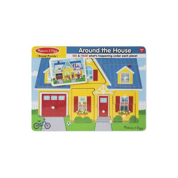 

Развивающая игрушка Melissa&Doug Звуковой пазл "Вокруг дома" (MD10734)