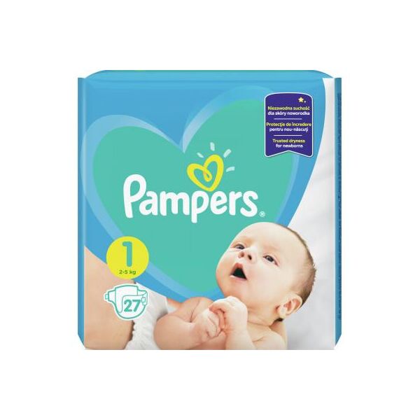 

Подгузник Pampers New Baby Newborn Размер 1 (2-5 кг), 27 шт. (8001090910080)