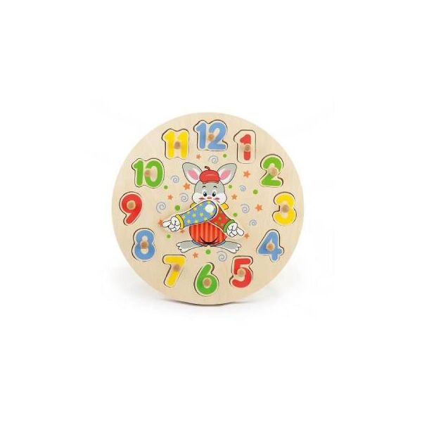 

Развивающая игрушка Viga Toys Часы игрушка-пазл (56171)