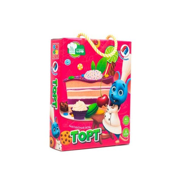 

Развивающая игрушка Vladi Toys Магнитная кулинарная игра Торт, рус. (VT3004-07)