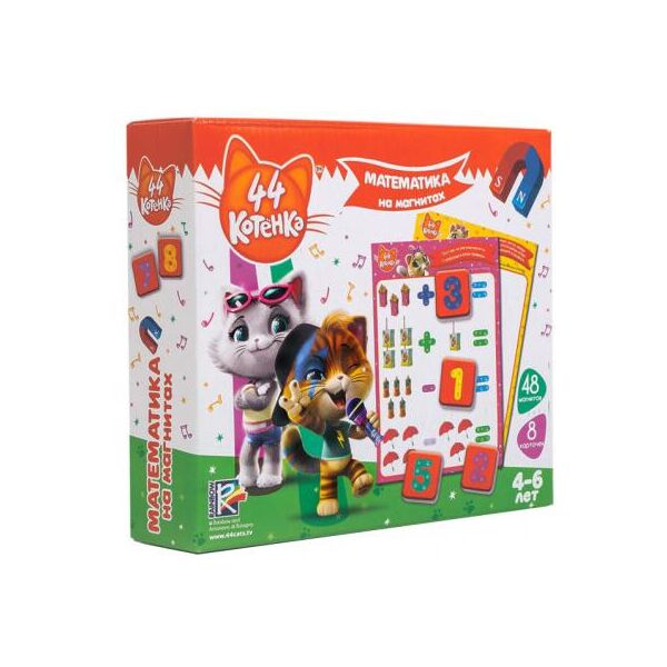 

Развивающая игрушка Vladi Toys Математика на магнитах, 44 Кота русский язык (VT5411-06)