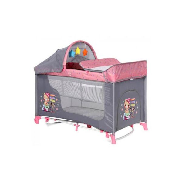 

Детский манеж Bertoni/Lorelli MOONLIGHT 2L-R (pink trav)