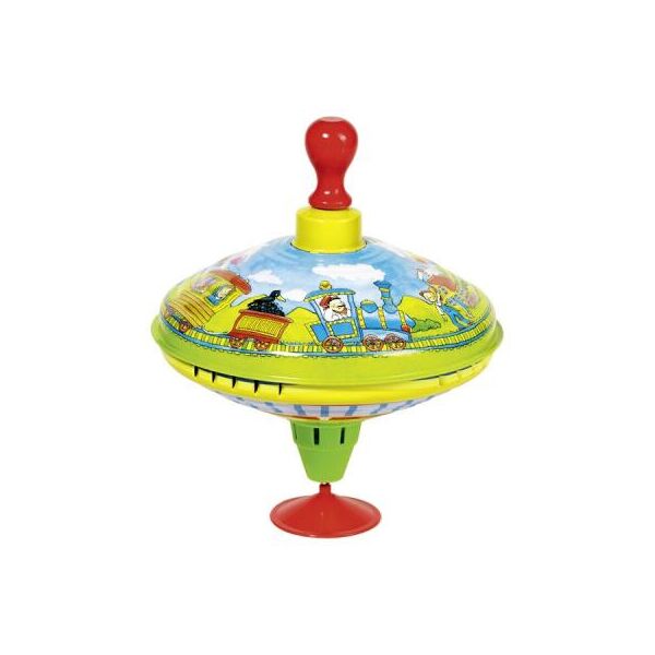 

Развивающая игрушка Goki Юла металлическая Паровоз (53058G)