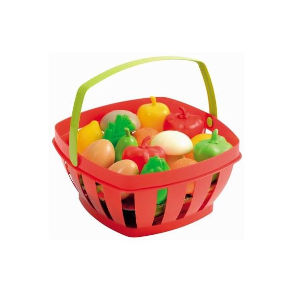 

Игровой набор Ecoiffier Корзина с продуктами 15 аксессуаров (000966)