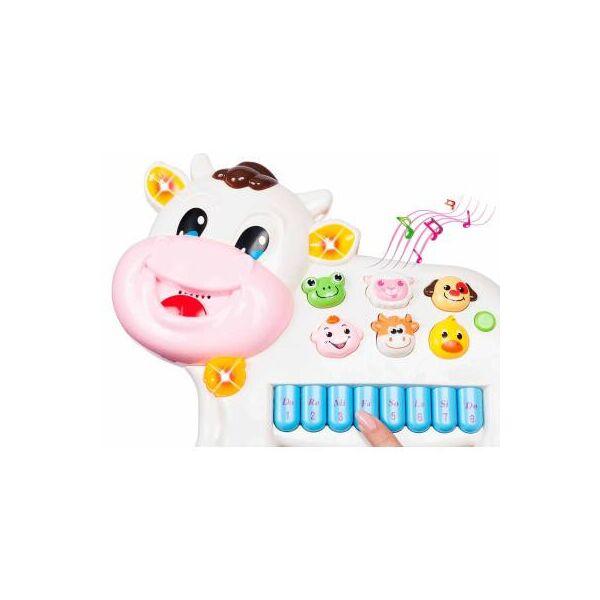 

Развивающая игрушка BeBeLino Музыкальная коровка белая (58089-3)