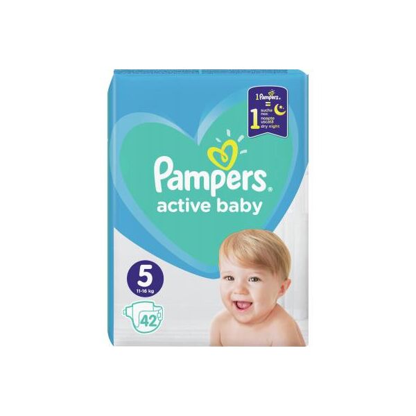 

Подгузник Pampers Active Baby Junior Размер 5 (11-16 кг), 42 шт. (8001090950178)