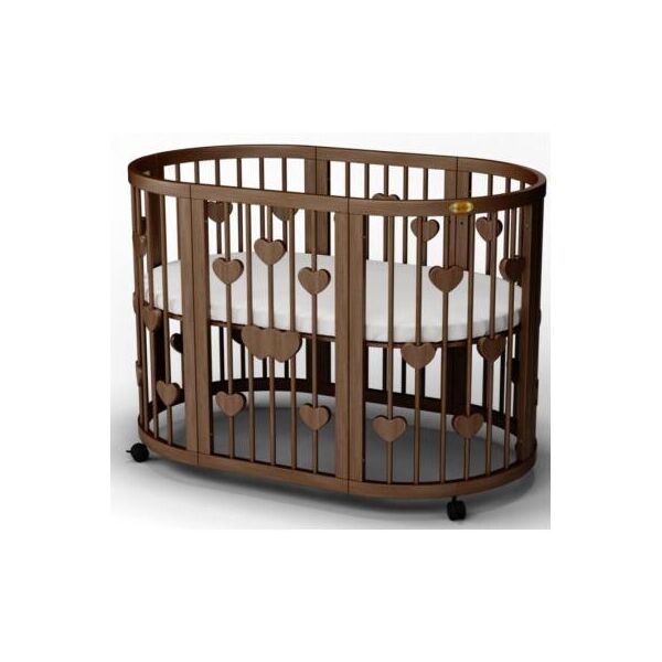 

Кроватка Ingvart SMART BED OVAL с сердечками шоколад (2341361)