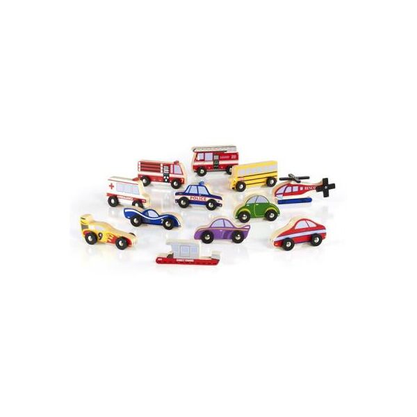 

Игровой набор Guidecraft транспорта Block Play к Дорожной системе, 12 шт. (G6719)