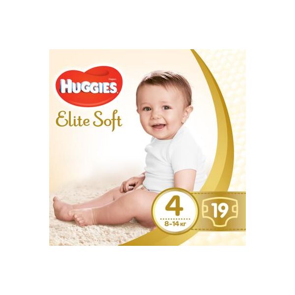 

Подгузник Huggies Elite Soft 4 Small 19 шт (5029053546322)