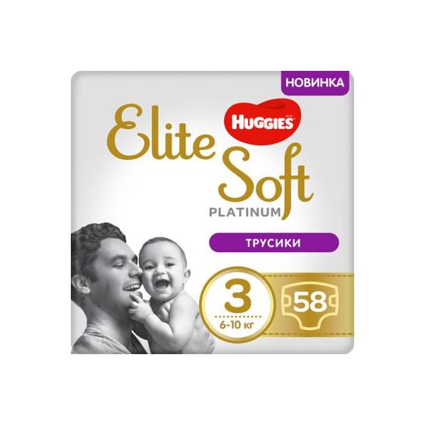 

Подгузник Huggies Elite Soft Platinum Mega 3 (6-10 кг) 58 шт (5029053548814)