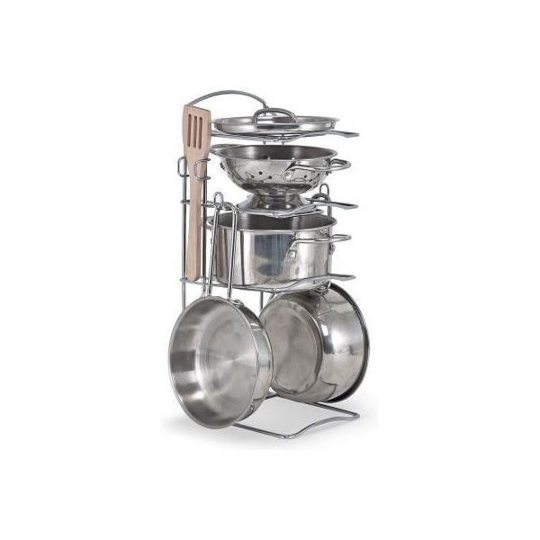 

Игровой набор Melissa&Doug Pots & Pans Set посуда из нержавеющей стали (MD14265)