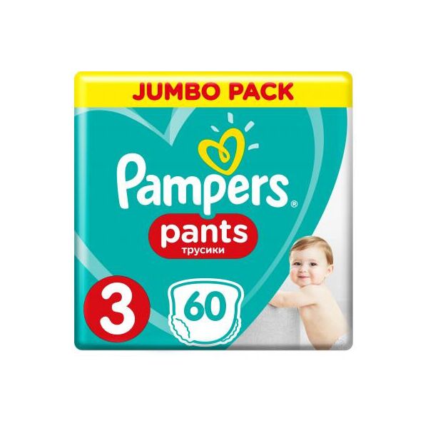 

Подгузник Pampers трусики Pants Midi Размер 3 (6-11кг), 60 шт (4015400682882)