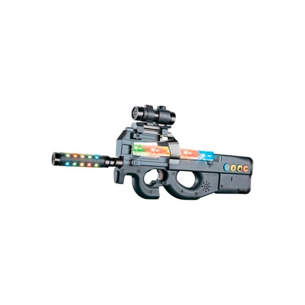 

Игрушечное оружие ZIPP Toys Автомат свето-звуковой FN P90, черный (816B)