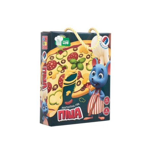 

Развивающая игрушка Vladi Toys Магнитная кулинарная игра Пицца, укр. (VT3004-02)