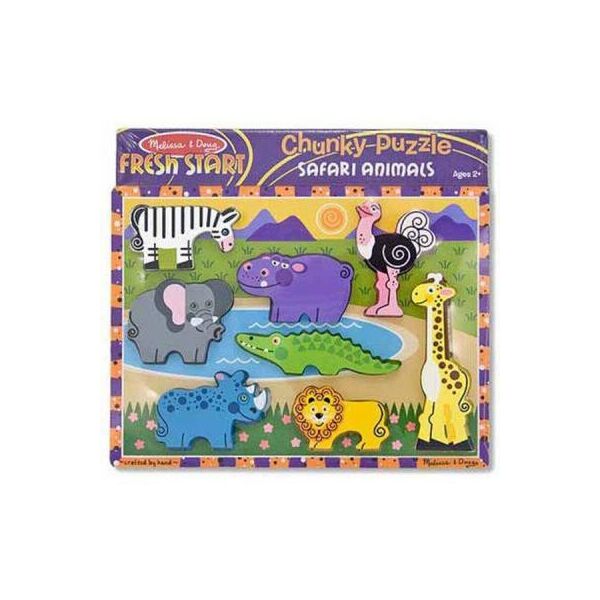 

Развивающая игрушка Melissa&Doug Формовой пазл Сафари (MD13722)