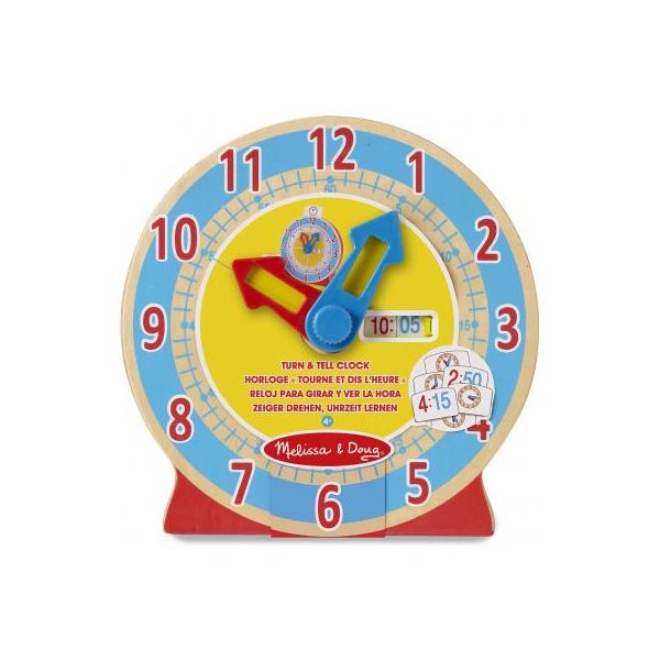 

Развивающая игрушка Melissa&Doug Деревянные умные часы (MD14284)