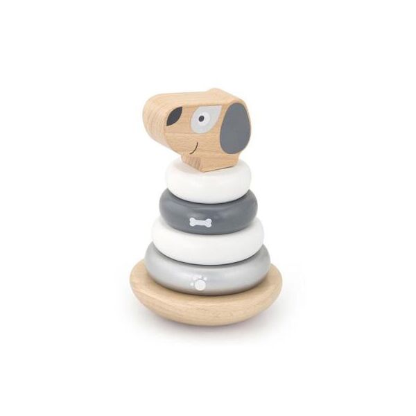 

Развивающая игрушка Viga Toys Пирамидка-неваляшка Собачка (51613)