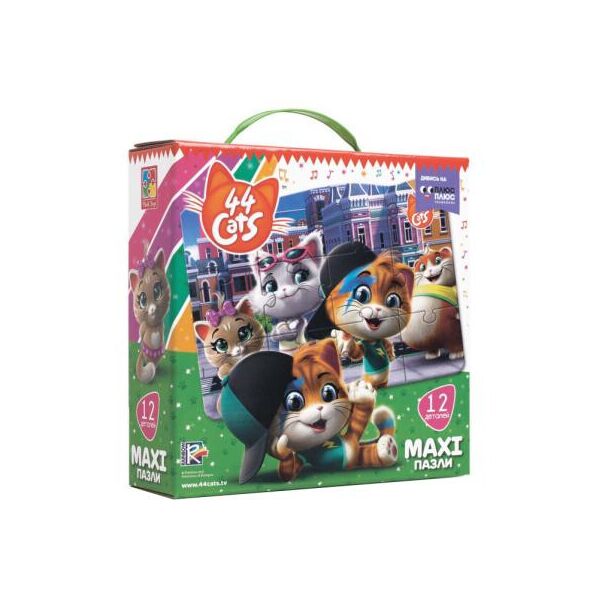 

Пазл Vladi Toys 44 Котенка В городе (VT1722-02)