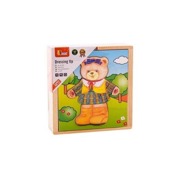 

Развивающая игрушка Viga Toys Гардероб медведицы (56403)