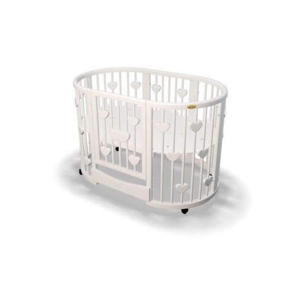 

Кроватка Ingvart Smartbed Plus с сердцами молочный (4349001)