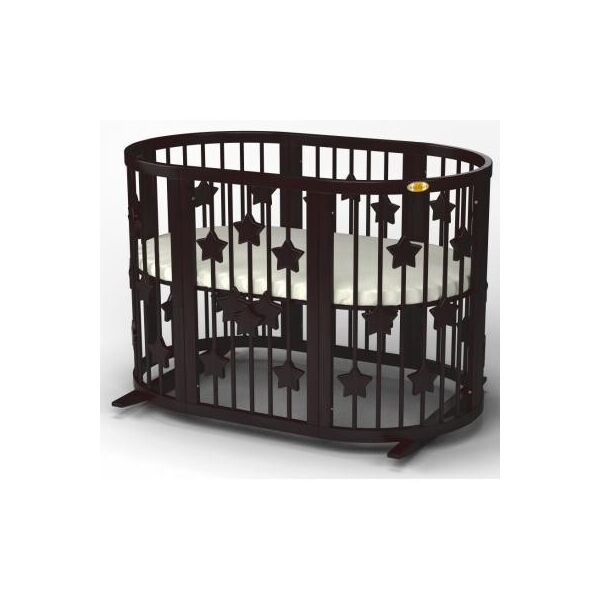 

Кроватка Ingvart SMART BED OVAL со звездочками венге (2351401)