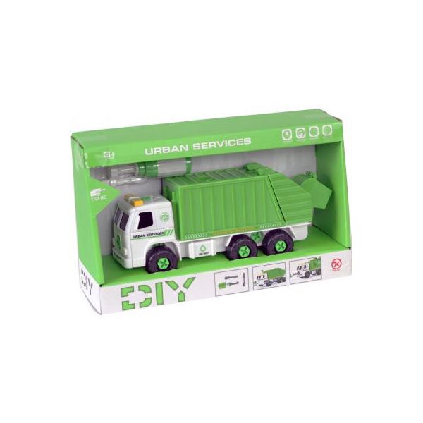 

Конструктор Kaile Toys Мусоровоз с отверткой разборная модель (KL902-2)