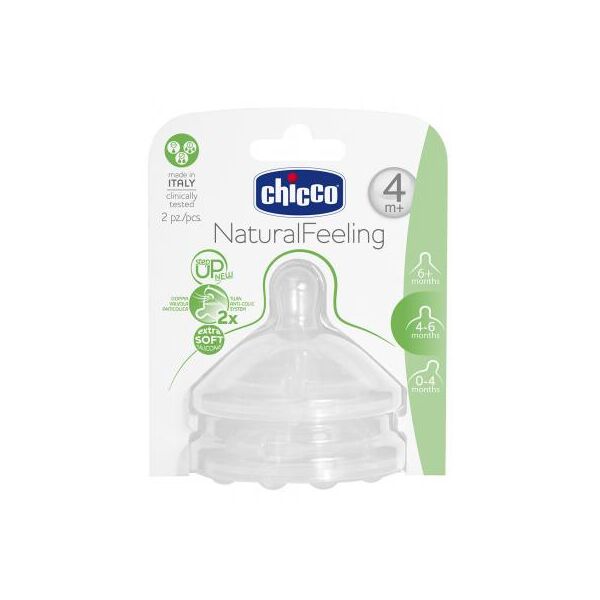 

Соска Chicco силиконовая Step Up New 4 мес+ 2 шт (81035.20)