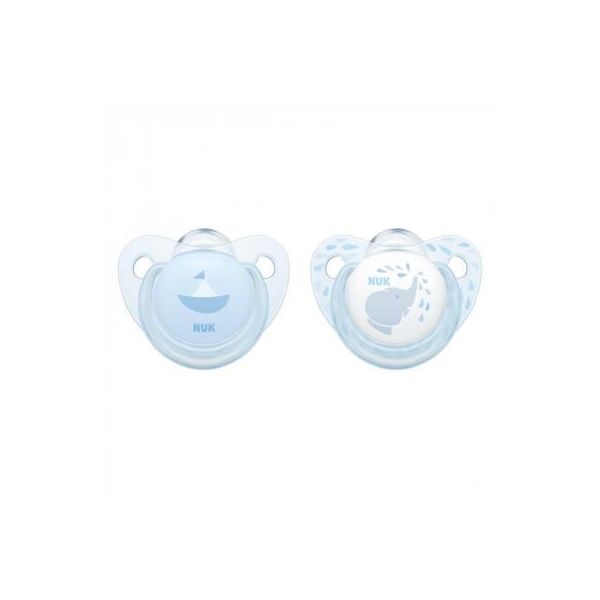 

Пустышка NUK для сна Baby Blue 0-6 мес 2 шт Голубая (3952947)