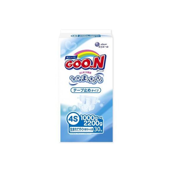 

Подгузник GOO.N для новорожденных 1,0 - 2,2 кг SSSS, унисекс, 30 шт (753862)