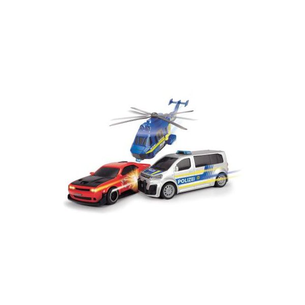 

Игровой набор Dickie Toys Полицейская погоня с 2 машинами и вертолетом (3715011)