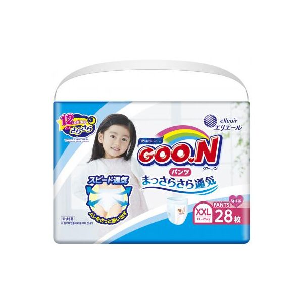 

Подгузник GOO.N BigBig XXL 13-25 кг для девочек 28 шт (843101)