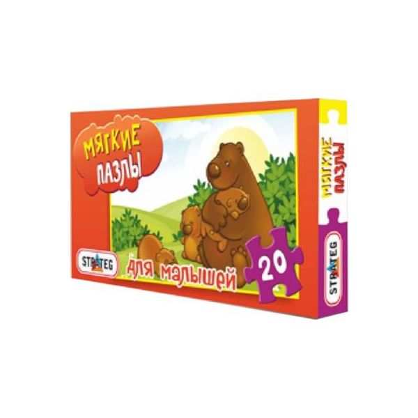 

Пазл Strateg Веселые мишки, 20 деталей (255-11)