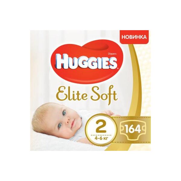 

Подгузник Huggies Elite Soft 2 Box (4-6 кг) 164 шт (5029053547992)