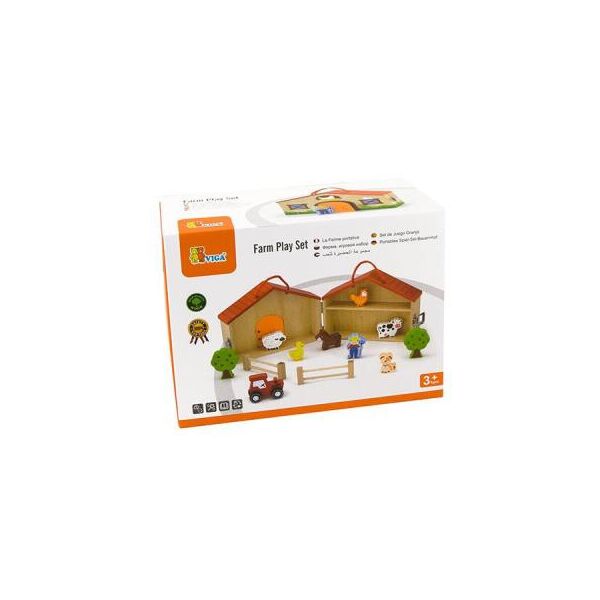 

Развивающая игрушка Viga Toys Деревянная ферма (51618)