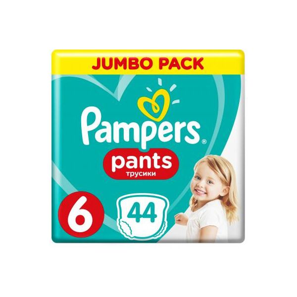 

Подгузник Pampers трусики Pants Extra large Размер 6 (15+ кг), 44 шт (4015400674023)