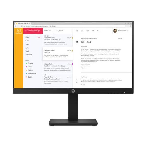 

Монитор HP 24" P24h G4 black (7VH44AA)