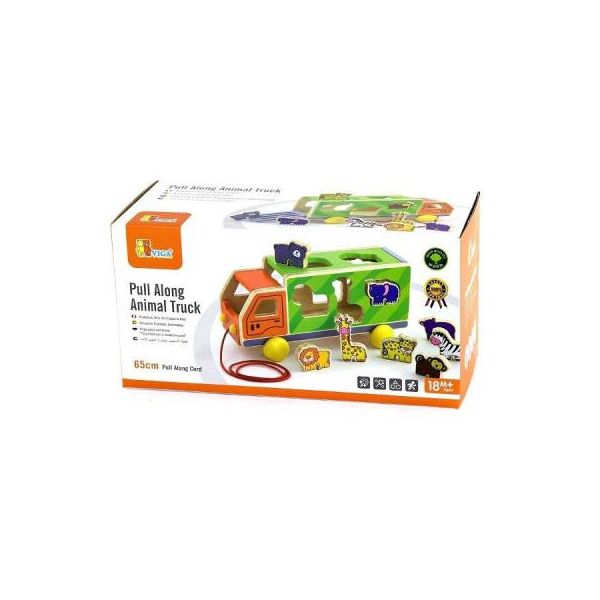 

Развивающая игрушка Viga Toys Грузовик с животными (50344)