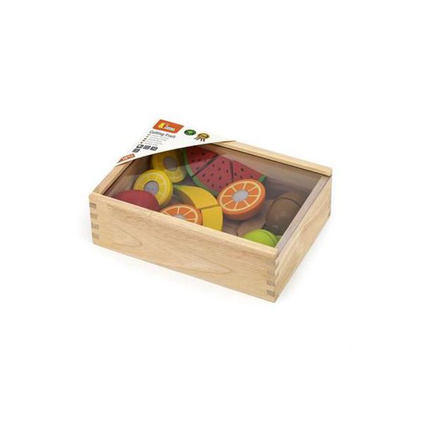 

Игровой набор Viga Toys Нарезанные фрукты из дерева (44539)